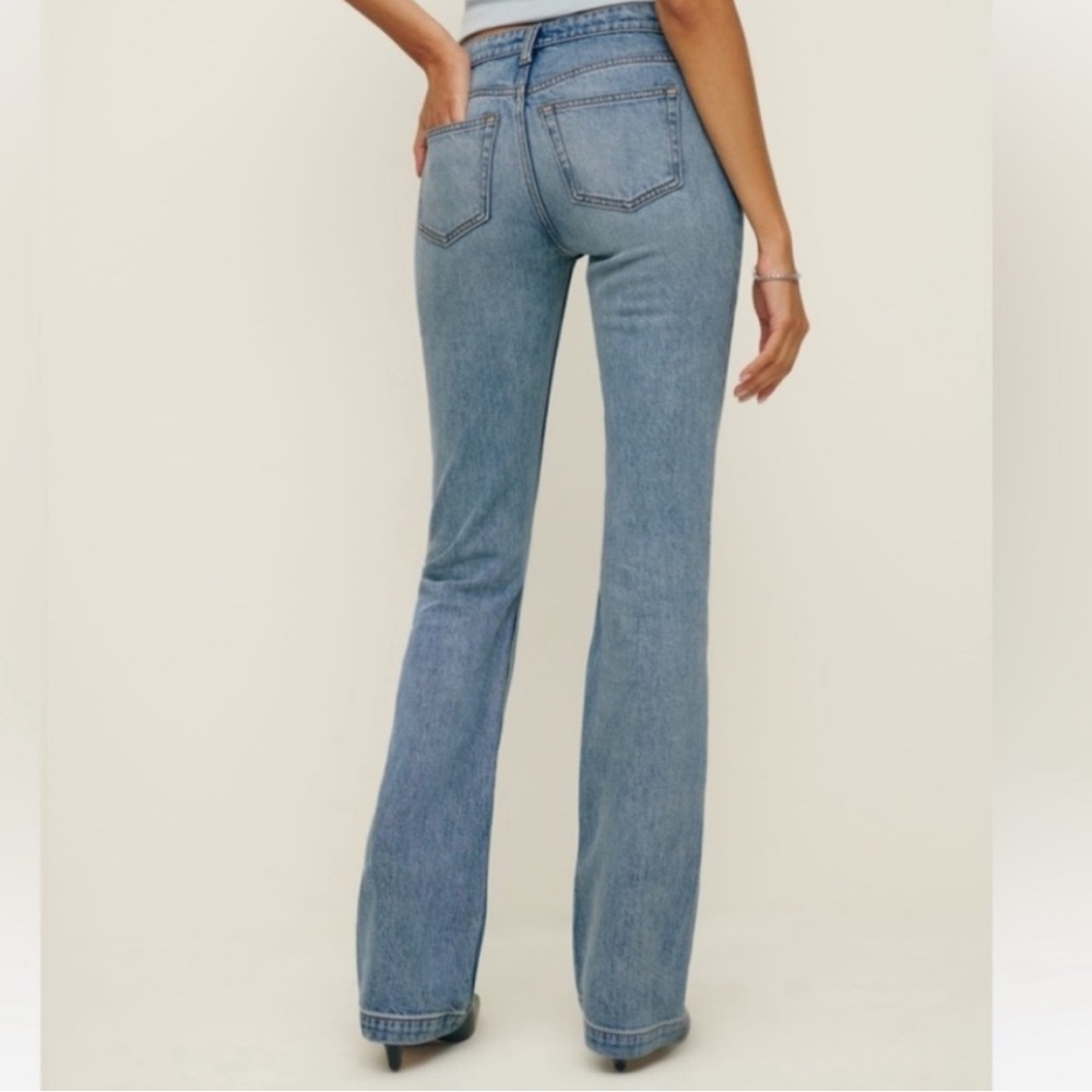 Reformation Rayna Low Rise Boot Cut Classic Women's Blue Jeans sz 29 - Picture 2 of 12